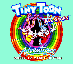 Tiny Toon Adventures - Acme All-Stars (Europe) Title Screen